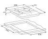 Варочная панель Weissgauff HGG 451 BFh Nano Matt Glass
