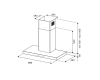 Настенная вытяжка 89,8 см Bertazzoni Professional KT90P1AXT стальная