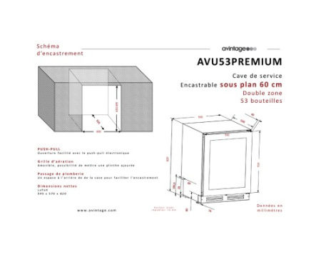 Винный шкаф Avintage AVU53FPREMIUM