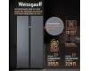 Отдельностоящий холодильник с инвертором Weissgauff WSBS 590 NoFrost Inverter Premium Dark Grey Glass