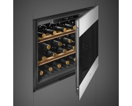 Встраиваемый холодильный шкаф для вина Smeg CVI320XE