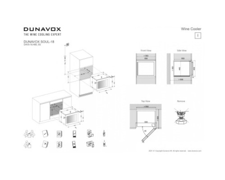 Винный шкаф Dunavox DAVS-18.46B