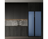 Отдельностоящий холодильник с инвертором Weissgauff WSBS 600 NoFrost Inverter Blue Glass