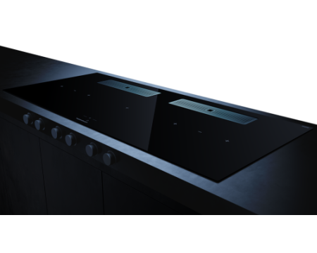 Индукционная варочная поверхность с вытяжкой Kuppersbusch KMI 12850.0 SR-S нержавеющая сталь