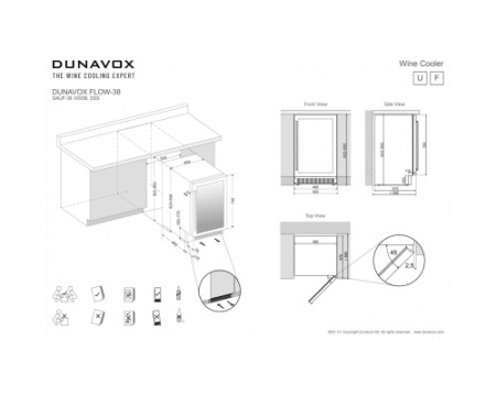 Винный шкаф Dunavox DAUF-38.100DC