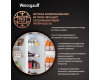 Отдельностоящий холодильник с инвертором Weissgauff WSBS 500 Inverter NoFrost Inox Glass