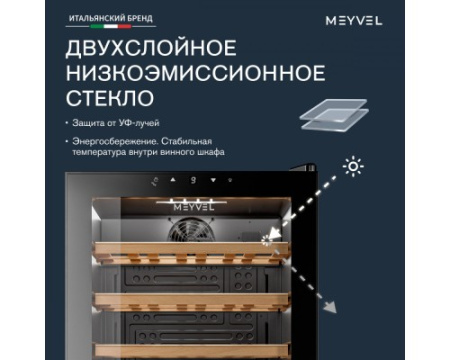 Винный шкаф Meyvel MV24-KBF1