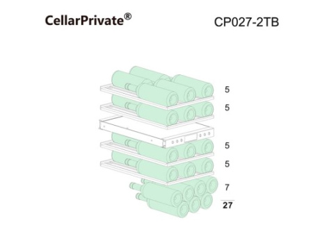Винный шкаф CELLAR PRIVATE CP027-2TB