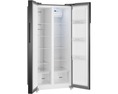 Отдельностоящий холодильник с инвертором Weissgauff WSBS 500 Inverter NoFrost Beige Glass