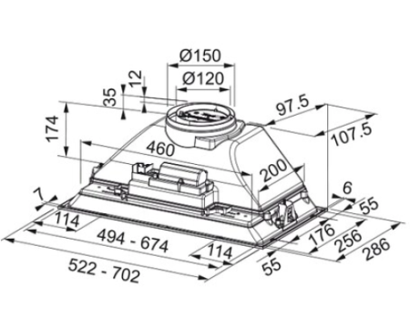 Вытяжка Franke BOX FBI 705 GR 305.0599.533