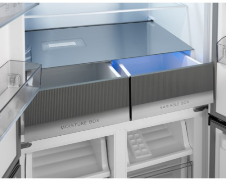 Отдельностоящий холодильник с инвертором Weissgauff WCD 450 WG NoFrost Inverter