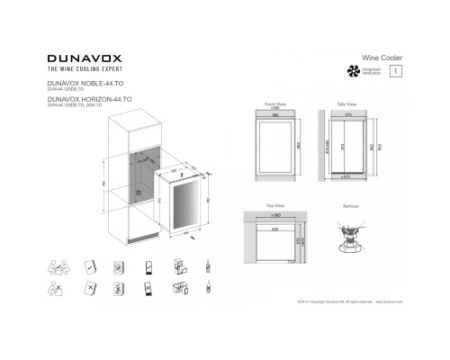 Винный шкаф Dunavox DVN-44.120DB.TO