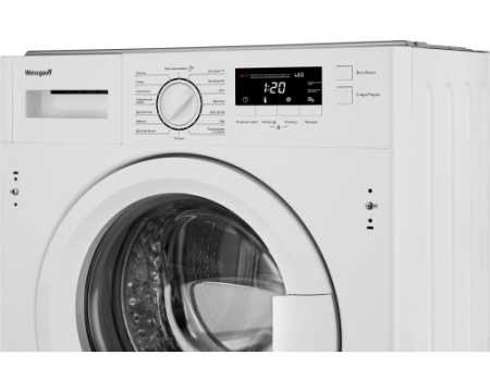 Встраиваемая стиральная машина с инвертором и паром Weissgauff WMI 6147 Inverter Steam