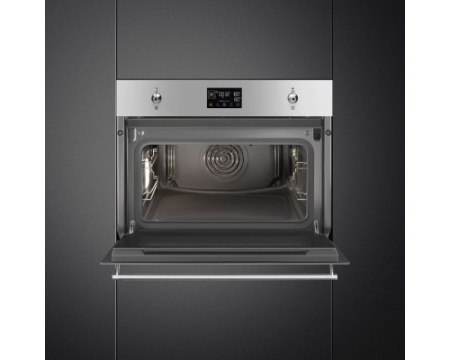 Компактный духовой шкаф с пароваркой Smeg SO4302S3X