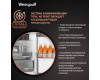 Отдельностоящий холодильник Weissgauff WRK 195 D Full NoFrost Bru Steel Glass