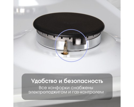 Газовая варочная панель домино Zigmund & Shtain G 14.3 W