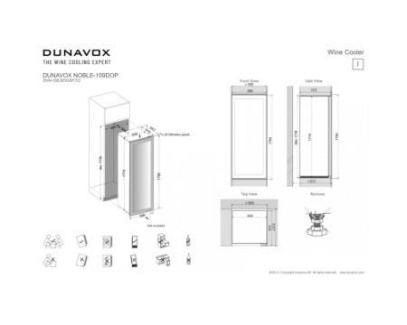Винный шкаф Dunavox DVN-109.291DOP.TO