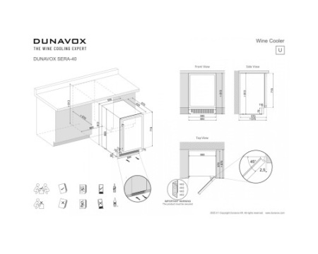Винный шкаф Dunavox DAUF-40.138B