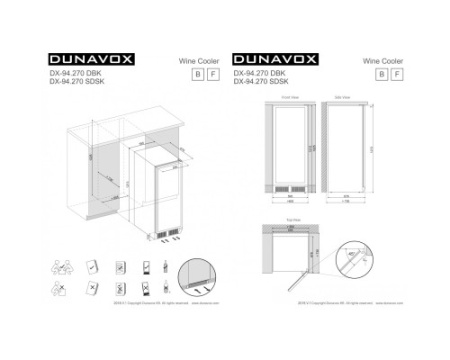 Винный шкаф Dunavox DX-94.270DMBK