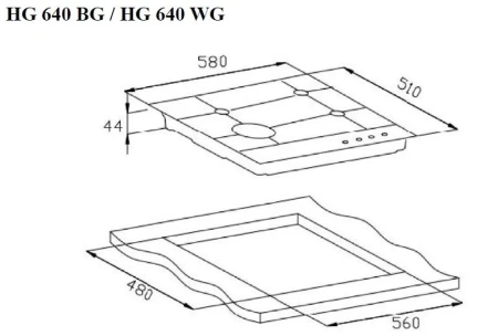 Варочная поверхность WEISSGAUFF HG 640 BG
