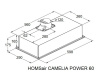Кухонная вытяжка HOMSair CAMELIA POWER 60 нержавеющая сталь