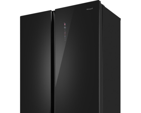 Отдельностоящий холодильник с инвертором Weissgauff WSBS 1036 Inverter NoFrost Premium Black Glass