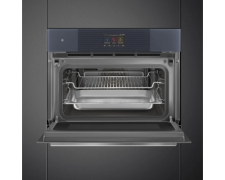 Компактный духовой шкаф с пароваркой Smeg SO4104APG