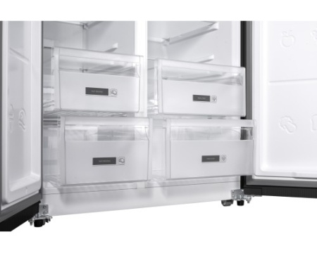 Отдельностоящий холодильник с инвертором Weissgauff WSBS 600 XB NoFrost Inverter