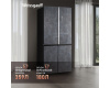 Отдельностоящий холодильник с инвертором Weissgauff WCD 590 Nofrost Inverter Premium EcoFresh Rock Glass