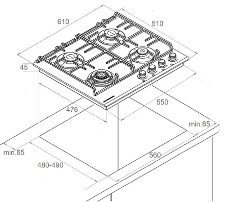 Варочная поверхность KUPPERSBERG FS 63 SG