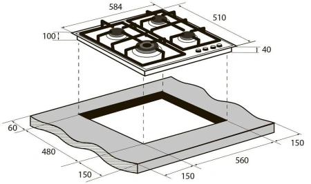 Варочная поверхность ZUGEL ZGH601W