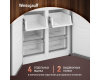 Отдельностоящий холодильник с инвертором Weissgauff WCD 450 Dark Grey NoFrost Inverter