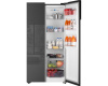 Отдельностоящий холодильник с инвертором Weissgauff WSBS 600 NoFrost Inverter Inox Glass