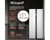 Отдельностоящий холодильник с инвертором Weissgauff WSBS 500 Inverter NoFrost White Glass