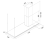 Вытяжка Falmec DESIGN LUMEN ISOLA STEEL 175 DX CLUI75.E0P2#NEUI490F