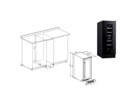 Винный шкаф Temptech SOMX30DRB