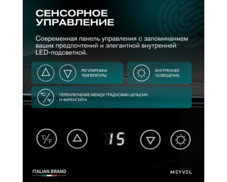 Винный шкаф Meyvel MV12-BSF1 (easy)