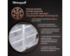 Отдельностоящий холодильник с инвертором Weissgauff WCD 450 Inox Glass NoFrost Inverter
