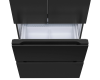 Многокамерный холодильник Meferi MFR83BLACK IX TOTAL NO FROST FRENCH DOOR COMFORT