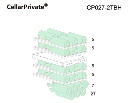 Винный шкаф Cellar Private CP027-2TBH