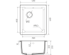 Мойка Rivelato BERKANA 35 BK-35 antracite