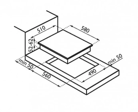 Варочная поверхность ARDESIA pi 58 f