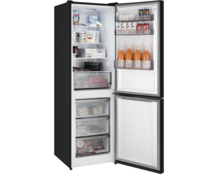 Отдельностоящий холодильник с инвертором Weissgauff WRK 185 Total NoFrost Inverter Black Glass