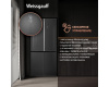 Отдельностоящий холодильник с инвертором Weissgauff WCD 590 NoFrost Inverter Premium EcoFresh Inox Glass