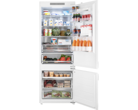 Встраиваемый холодильник с инвертором Weissgauff WRKI 1970 Total NoFrost Inverter Premium Ecofresh Inox