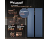 Отдельностоящий холодильник с инвертором Weissgauff WSBS 600 NoFrost Inverter Blue Glass