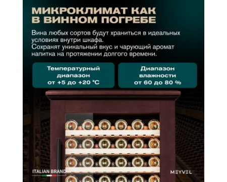 Винный шкаф Meyvel MV99PRO-KBT2 (Спелая вишня)