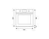 Встраиваемый электрический духовой шкаф Bertazzoni Modern F6011MODPTC коричневый