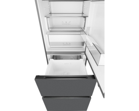 Отдельностоящий холодильник Weissgauff WFD 450 Total NoFrost Inverter Dark Grey Built-in