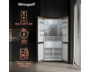 Отдельностоящий холодильник с инвертором Weissgauff WCD 510 Built-in Inverter NoFrost Champagne Glass